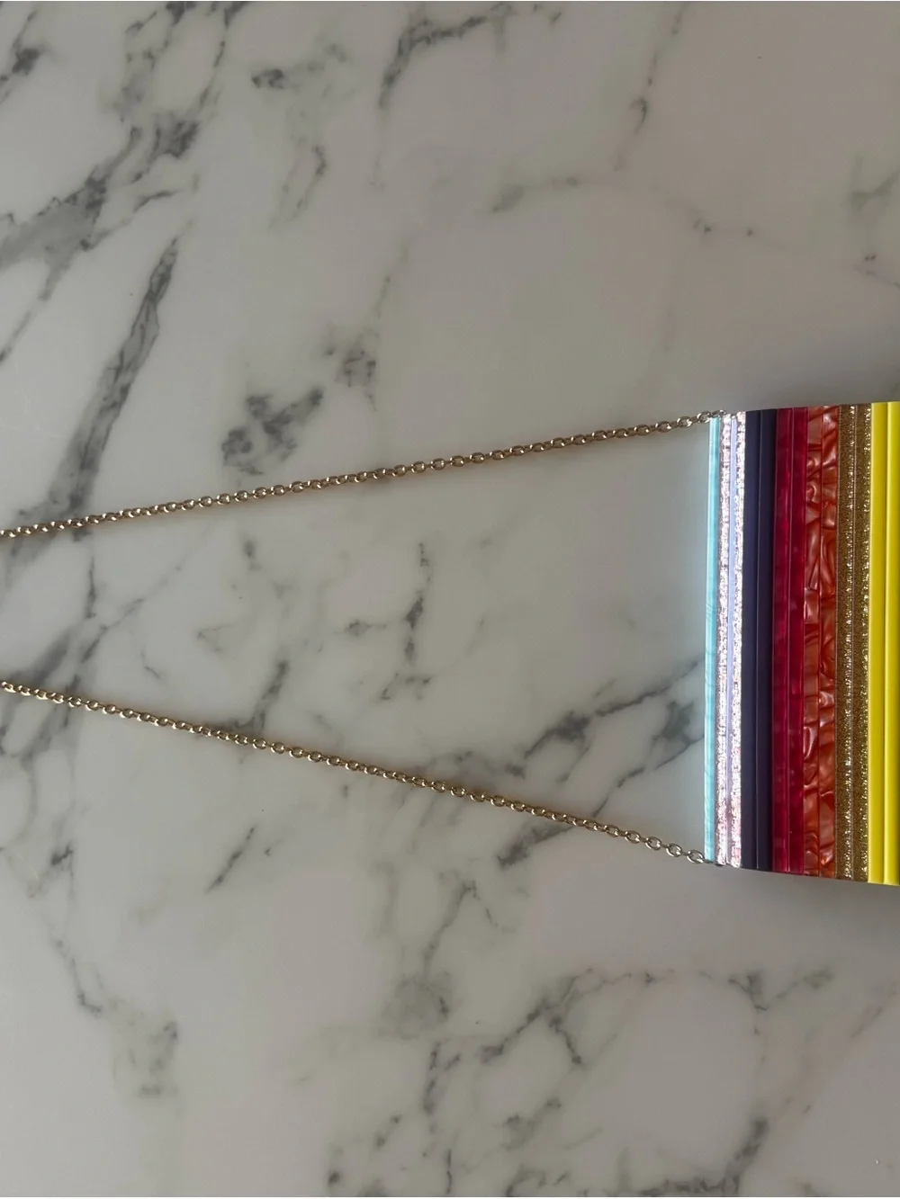 Kurt Geiger London Multicolor Striped Shoulder Bag